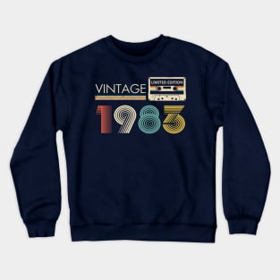 Vintage 1983 Limited Edition Cassette Crewneck Sweatshirt